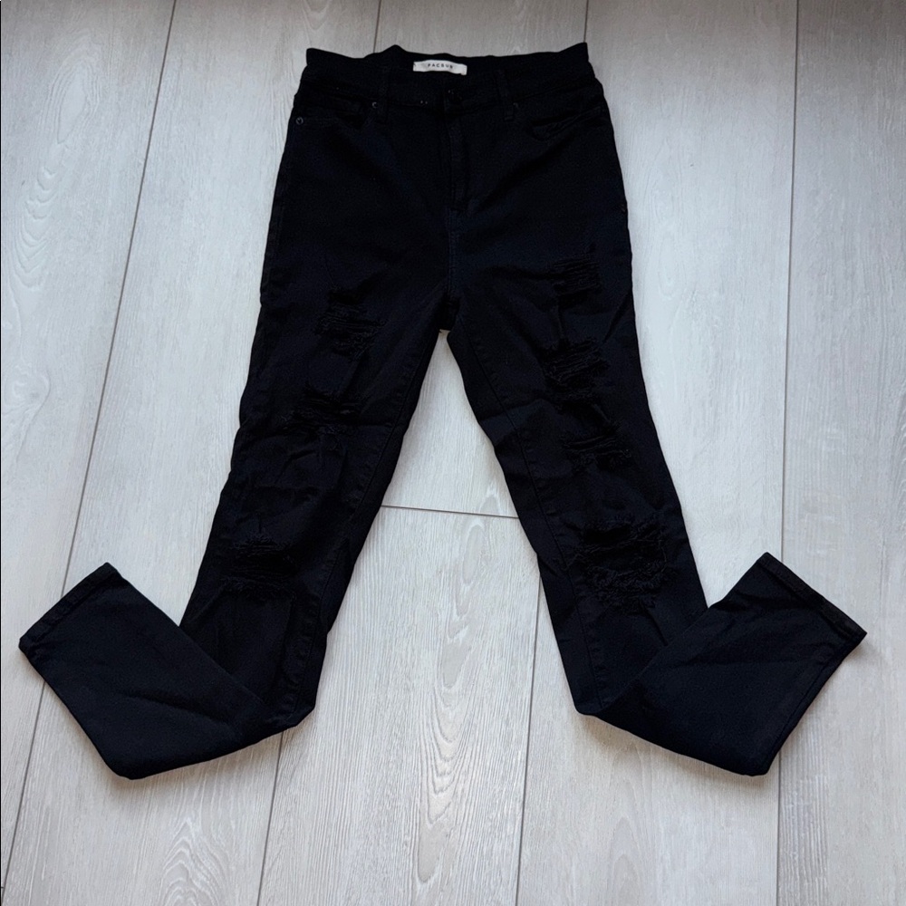 PacSun Black Distressed Women Jeans